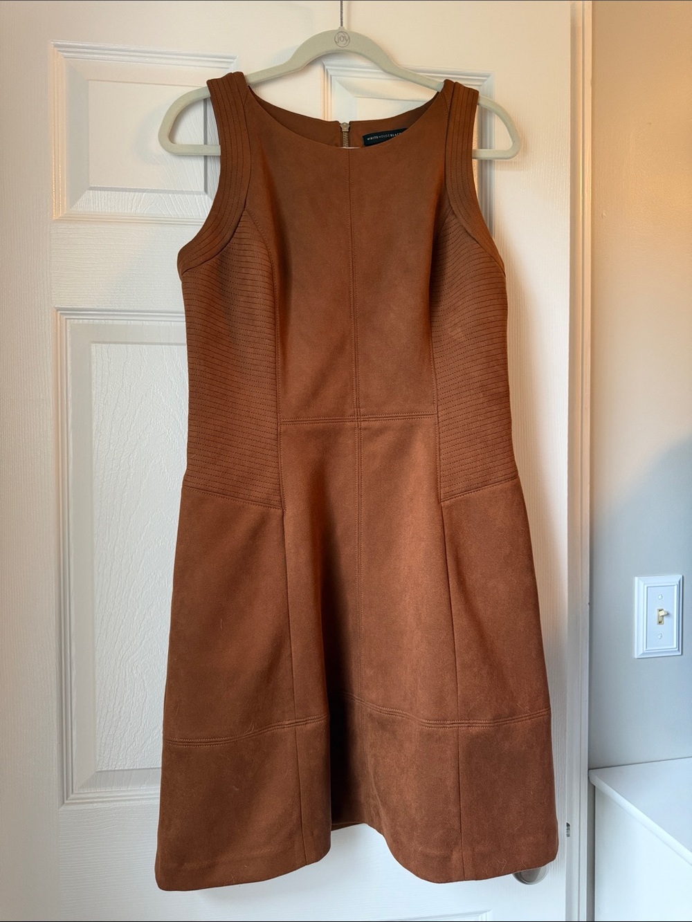 White House Black Market Rust Brown Sleeveless A-Line Dress